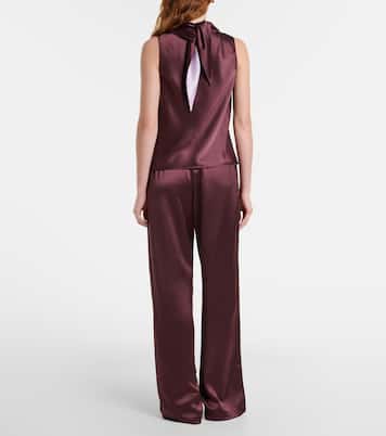 Weite Hose Barb aus Satin | Leset