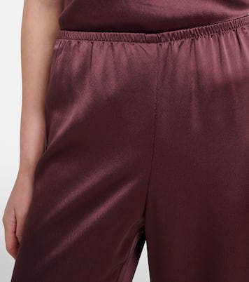 Weite Hose Barb aus Satin | Leset