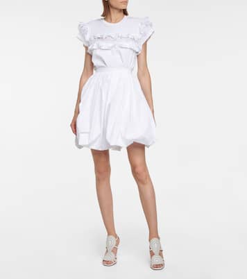 Minifalda de popelín en mezcla de algodón | Alaïa