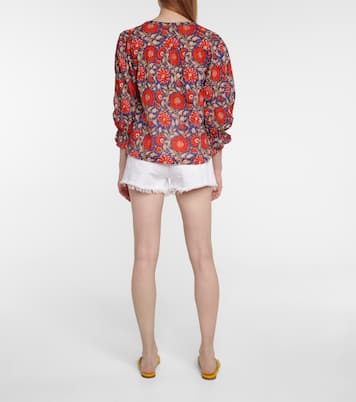 Millie floral cotton top | Velvet