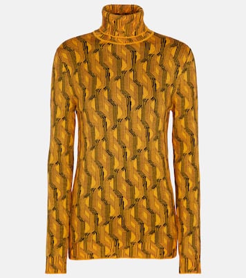 Pull à col roulé en laine mélangée | Prada