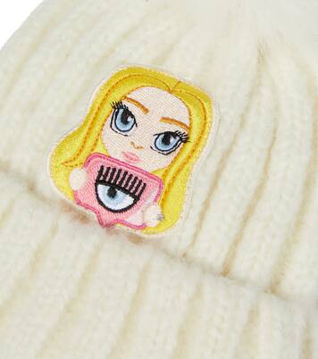 x Chiara Ferragni Mascotte wool-blend beanie | Monnalisa