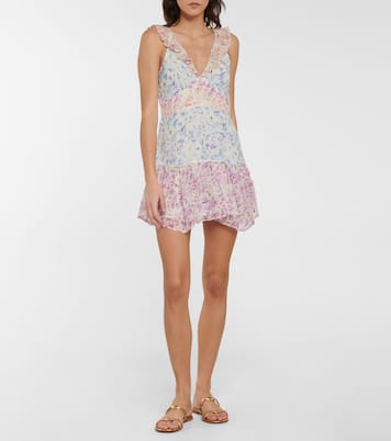 Seneca floral silk minidress | LoveShackFancy