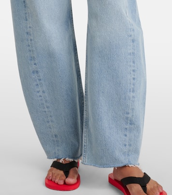 Luna high-rise barrel-leg jeans | Agolde
