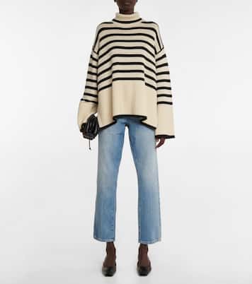 Jeans rectos Le Slouch de tiro medio | Frame