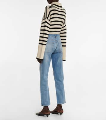 Jeans rectos Le Slouch de tiro medio | Frame