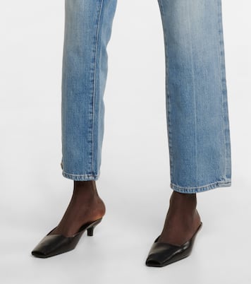 Jeans rectos Le Slouch de tiro medio | Frame