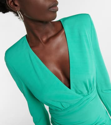Riccardo draped jersey minidress | Rebecca Vallance
