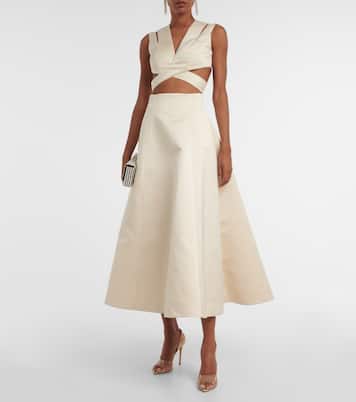 Satin midi dress | Emilia Wickstead
