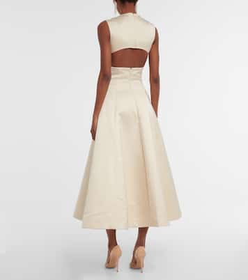 Satin midi dress | Emilia Wickstead