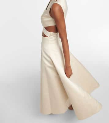 Satin midi dress | Emilia Wickstead