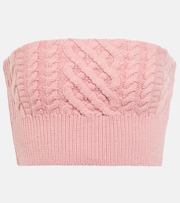Bimba wool cropped bustier | Emilia Wickstead