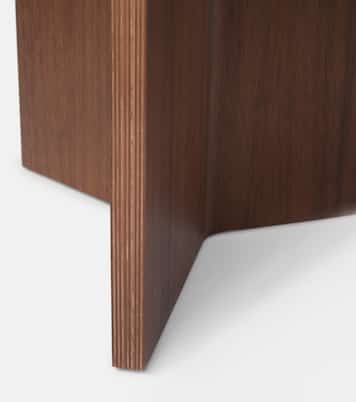 Slit Small walnut side table | Hay