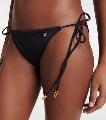 Bikini con ruches e logo | Tom Ford