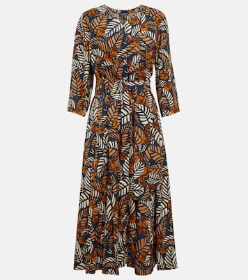 Mantide printed cotton midi dress | 'S Max Mara