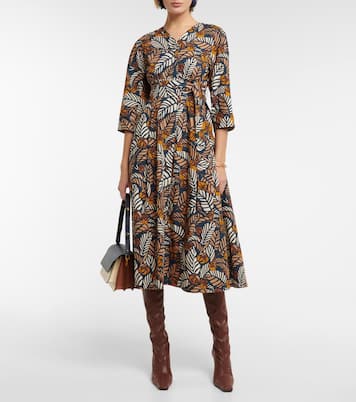 Mantide printed cotton midi dress | 'S Max Mara