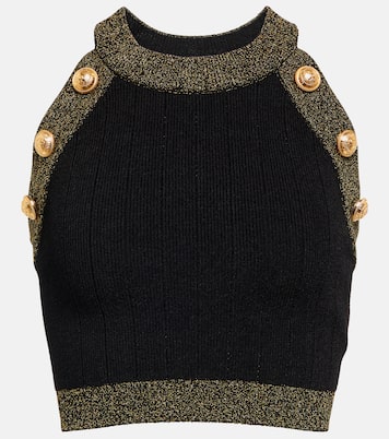 Top raccourci métallisé | Balmain
