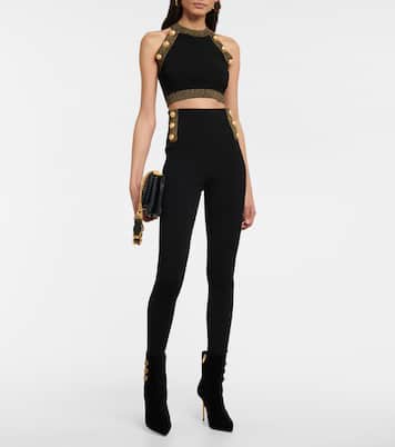 Top raccourci métallisé | Balmain