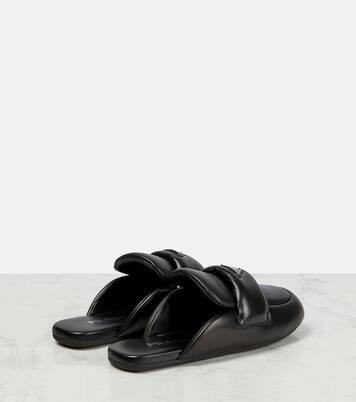 Slippers in pelle imbottite | Prada