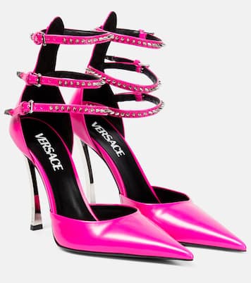 Verzierte Pumps Pin-Point aus Leder | Versace