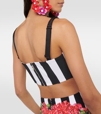 Top a corsetto Portofino a righe | Dolce&Gabbana