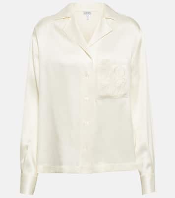 Camisa de seda con anagrama | Loewe