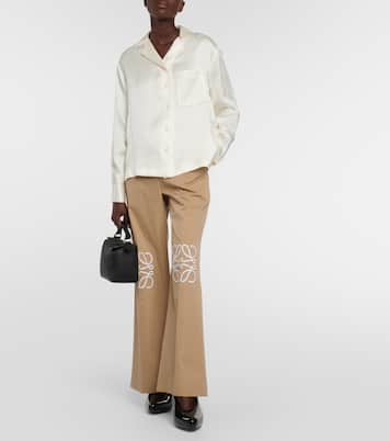 Camisa de seda con anagrama | Loewe
