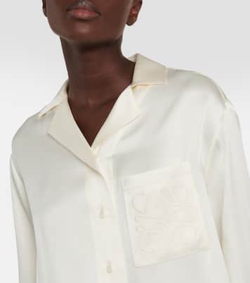 Camisa de seda con anagrama | Loewe