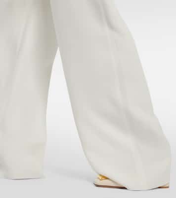 Pantaloni in seta a gamba larga | Valentino