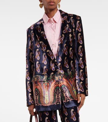 Blazer en velours à motif cachemire | Etro
