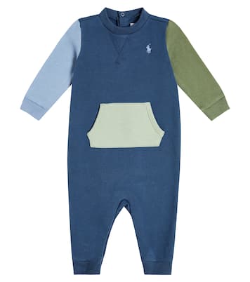 Baby cotton-blend fleece onesie | Polo Ralph Lauren Kids