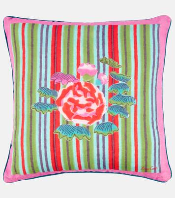 Royal Palace striped linen cushion cover | Lisa Corti