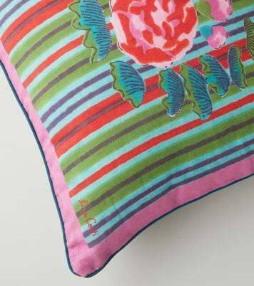Royal Palace striped linen cushion cover | Lisa Corti