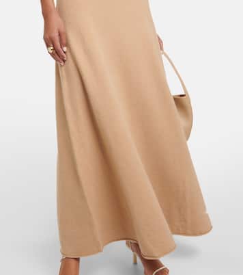 Abito lungo N°301 Swan in misto cashmere | Extreme Cashmere