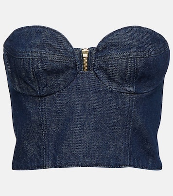 Bustier-Top aus Denim | Magda Butrym