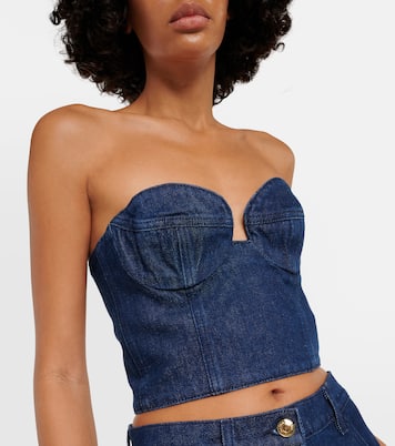 Bustier-Top aus Denim | Magda Butrym