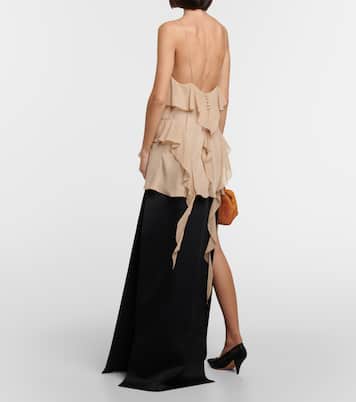 Piet ruffled silk georgette camisole | Khaite