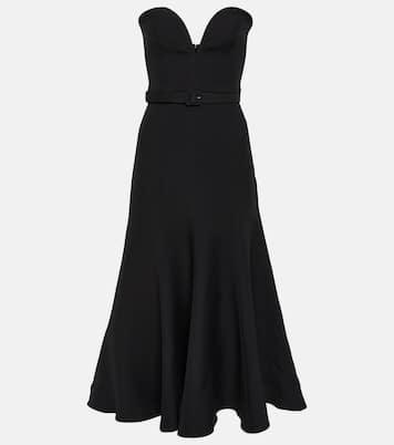 Robe midi en laine et soie | Roland Mouret