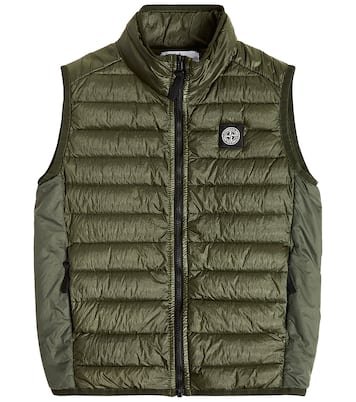 Chaleco de plumas con logo | Stone Island Junior