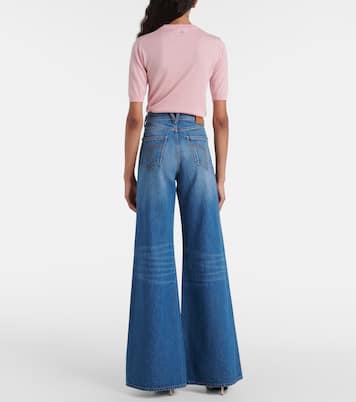 Medusa '95 high-rise flared jeans | Versace