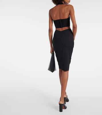 Top cropped con scollo all’americana | Alaïa