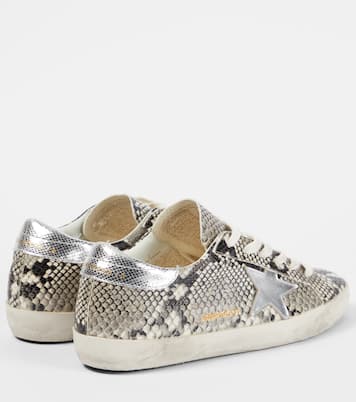 Super-Star snake-effect leather sneakers | Golden Goose