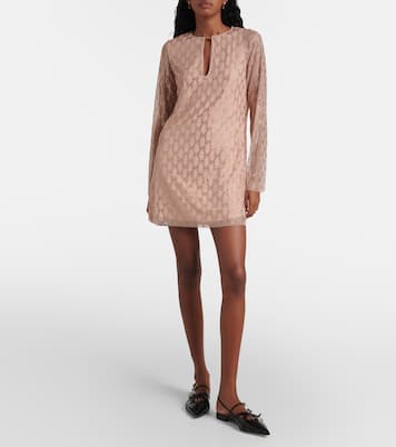 GG Crystal tulle minidress | Gucci