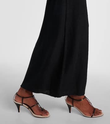 Tara crochet-trimmed cotton maxi dress | Staud