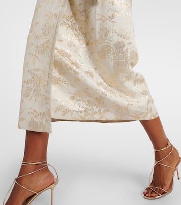 Robe portefeuille Marni en jacquard à fleurs | Markarian