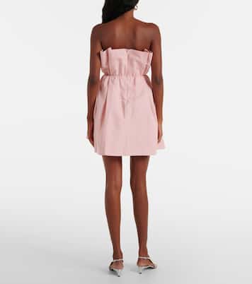 Cordelia pleated cotton-blend minidress | Staud
