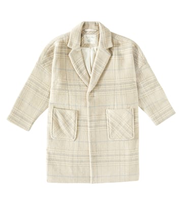 Longline checked coat | Rylee + Cru