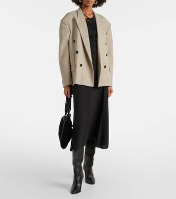 Jupe midi Hortensia en soie | Isabel Marant