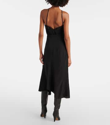 Jupe midi Hortensia en soie | Isabel Marant