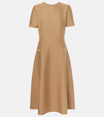 Vestido midi de mezcla de lana | Oscar de la Renta